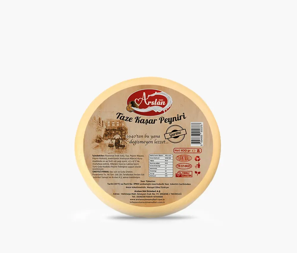 Arslan Gurme Kaşar Peyniri 400g